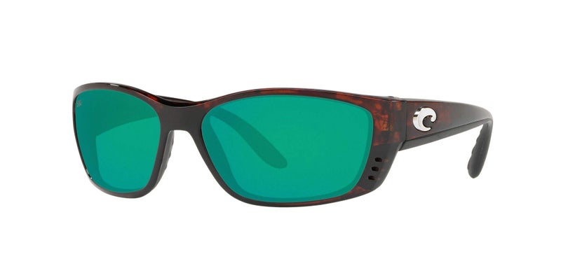 Costa Del Mar Mens Fisch Rectangular Sunglasses, Tortoise/Copper Green Mirrored Polarized-580G, 64 mm - Image 2