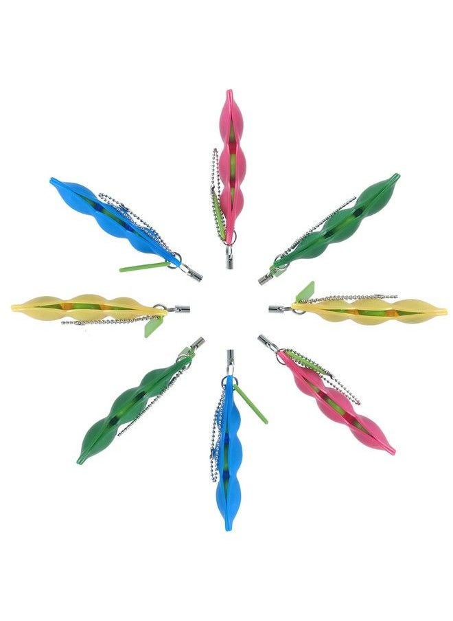 Volscity Fidget Sensory Bean Toysqueezeabeansoybean Stress Relieving Chain Toysedamame Keychainpea Keychain Soybean Toys Gift For Children And Adults Release Stress (8 Pack Colourful)  - Image 5