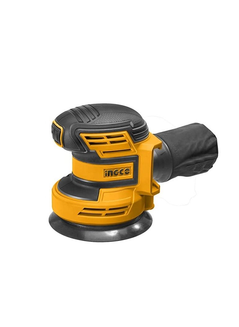 INGCO INGCO 20V Cordless Random Orbital Sander with Dust Collection System, 5Pcs Sandpapers  - Image 1