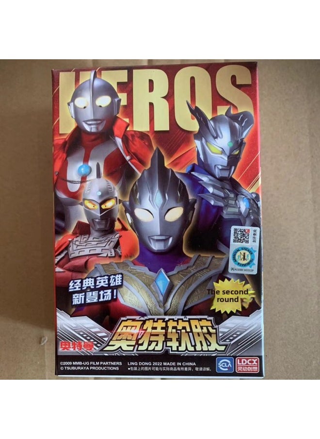 Generic - Genuine Smart Ultraman Soft Rubber Toy Movable Children Boy Monster Full Set Of Hand-made Doll-Color:A Random Soft Plastic Blind Box [ultraman Model] - Image 1