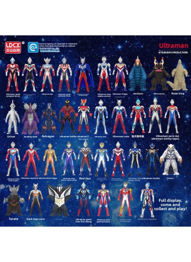 Generic - Genuine Smart Ultraman Soft Rubber Toy Movable Children Boy Monster Full Set Of Hand-made Doll-Color:A Random Soft Plastic Blind Box [ultraman Model] - Image 1