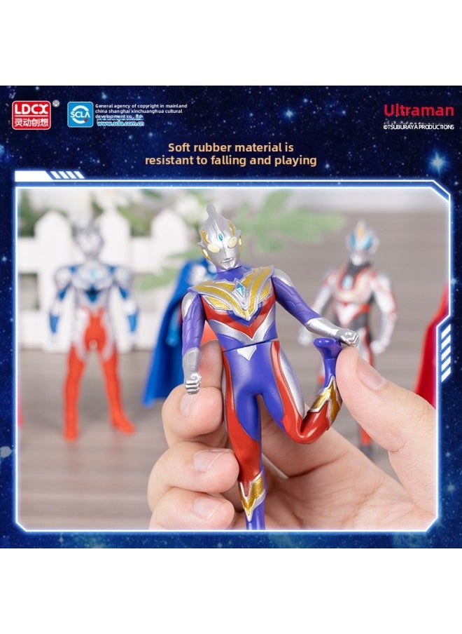 Generic - Genuine Smart Ultraman Soft Rubber Toy Movable Children Boy Monster Full Set Of Hand-made Doll-Color:A Random Soft Plastic Blind Box [ultraman Model] - Image 1