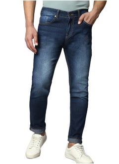 Dennis Lingo Indigo Slim Fit Men's Poly Viscose Jeans with Button & Zip Closure  - Image 5
