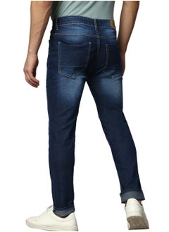 Dennis Lingo Indigo Slim Fit Men's Poly Viscose Jeans with Button & Zip Closure  - Image 3