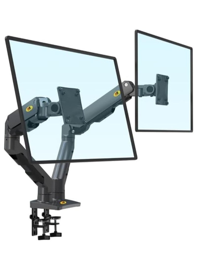 NB NORTH BAYOU - Dual-screen monitor stand G75 computer display stand arm horizontal and vertical screen desktop rotating base stand - Image 1