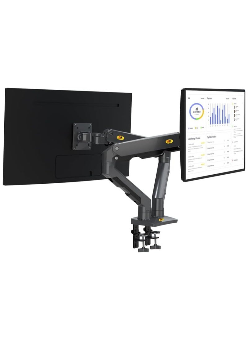 NB NORTH BAYOU - Dual-screen monitor stand G75 computer display stand arm horizontal and vertical screen desktop rotating base stand - Image 1