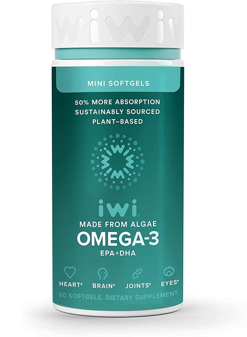 إيوي Iwi Omega 3 Mini لدعم صحة القلب ونمو الدماغ وتقوية العظام والمفاصل وصحة العين ، 30 يومًا - Image 1