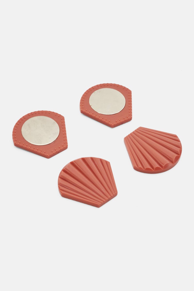 Tchibo 4 Pieces Magnetic Table Cloth Weights, Brown  - Image 4