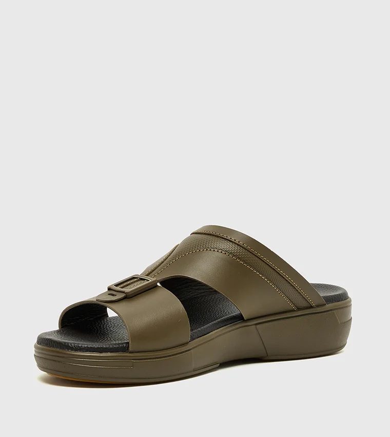 الدو Male Adult Brown Arabic Sandals
