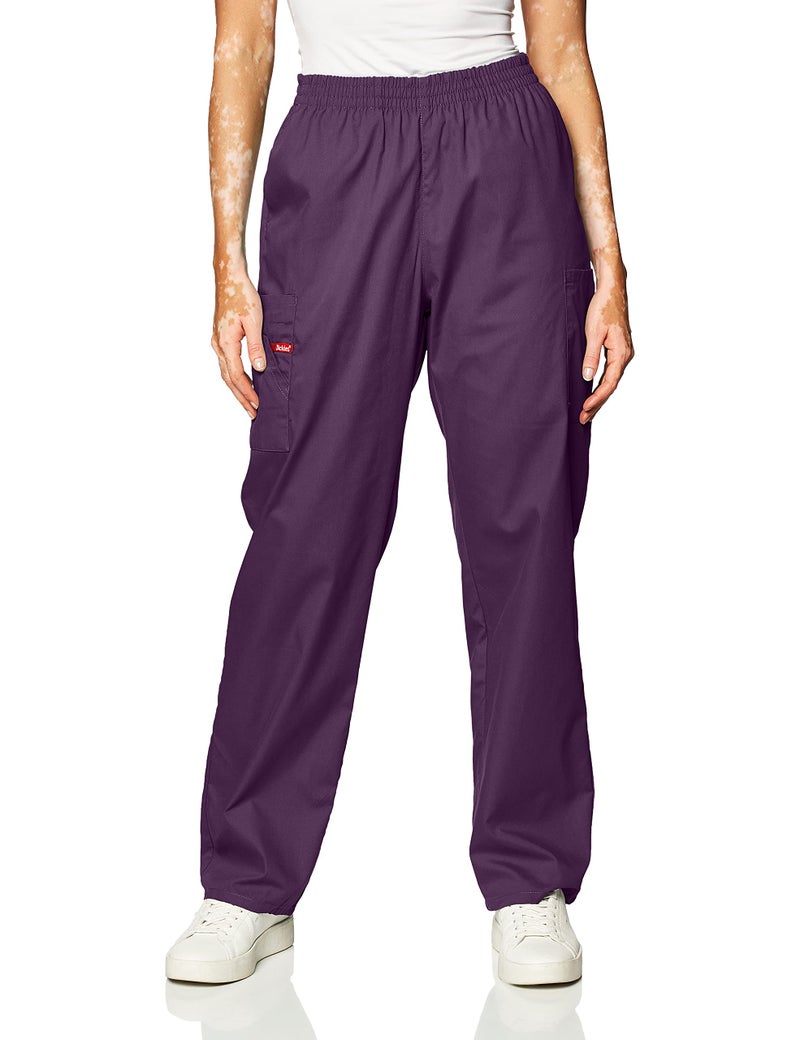 Dickies Women's EDS Signature Natural Rise Pull-On Pant, Eggplant, XX-Small Petite - Image 1