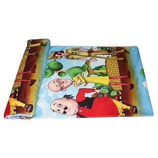 Lavish STREETMotu-Patlu Cartoon Prints Polycotton Single Bed Reversible Ac Dohar/Blanket/Quilt for Kids (Multi) for Home - Image 1
