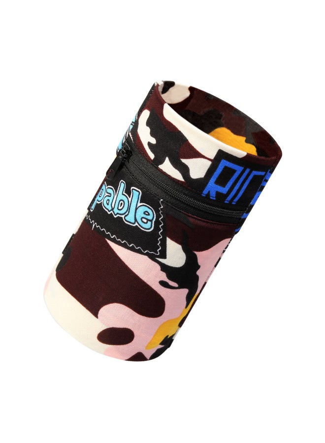 Generic Style Running Mobile Phone Arm Bag Men's And Women's Fitness Wrist Bag Outdoor Sports Arm Bag Sweat-wicking Breathable Bracelet Bag-Color:Coffee-Capacity:Trumpet  - Image 1