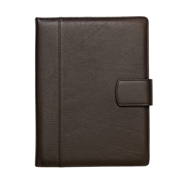 Maruse Italian Leather Executive Padfolio, Folder Organizer with Magnetic Closure and Writing Pad, Handmade in Italy, Dark Green - Image 1