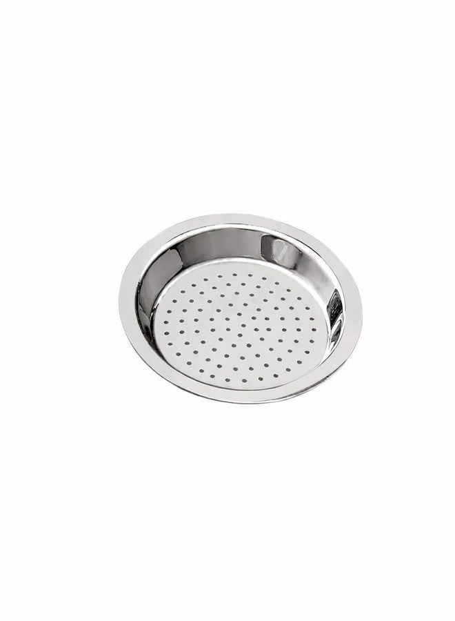 GS KITCHENWARE غطاء قدر من الفولاذ المقاوم للصدأ من جي إس مع فتحة بخار | غطاء تشيبا سميك للأواني والمواقد | 14.8 سم | فضي - Image 1