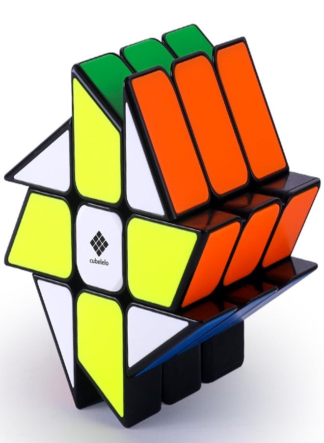 Cubelelo Drift Windmill (Tiled) Magic Cube Puzzle | Unique Shape Mod with Premium Design, Smooth Finish Toy for Intermediate and Advanced Solvers | Suitable for Adults and Kids Ages 3 & Above - Image 1