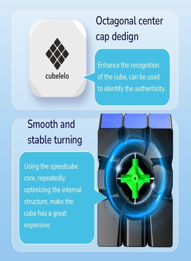 Cubelelo Drift Windmill (Tiled) Magic Cube Puzzle | Unique Shape Mod with Premium Design, Smooth Finish Toy for Intermediate and Advanced Solvers | Suitable for Adults and Kids Ages 3 & Above - Image 5