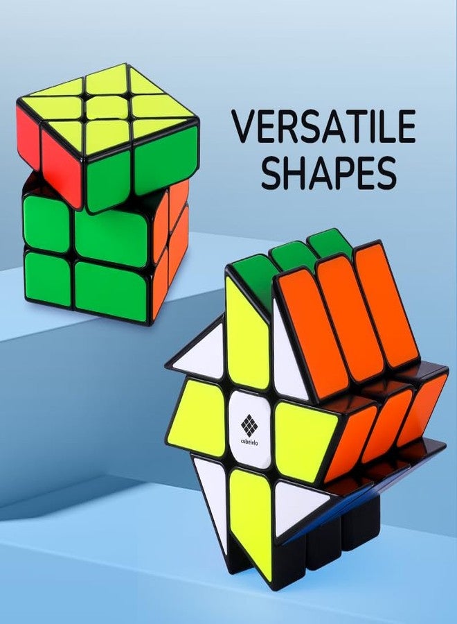 Cubelelo Drift Windmill (Tiled) Magic Cube Puzzle | Unique Shape Mod with Premium Design, Smooth Finish Toy for Intermediate and Advanced Solvers | Suitable for Adults and Kids Ages 3 & Above - Image 4