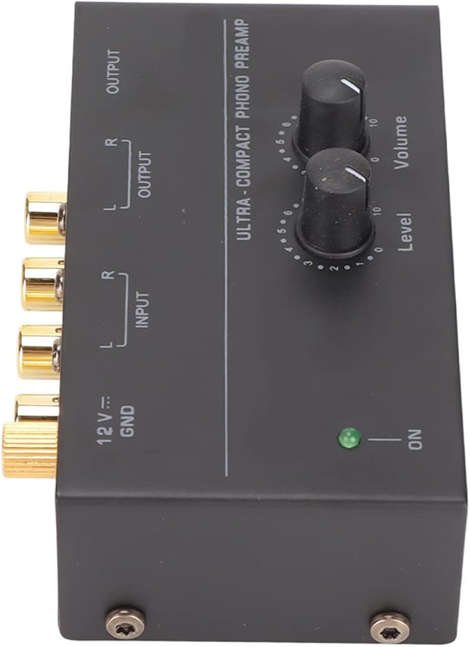 Low Noise Stereo Phono Turntable Preamp Input Output Sensitive US Plug - Image 1