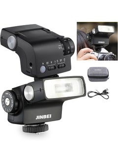 Jinbei JINBEI Hi-5 Retro Camera Flashes GN16 6000K±200K Built-in 2500mAh Lithium-ion Battery with S1/S2 Photo-Sensitive Modes for Sony for Canon for Nikon for Fuji for Olympus Hot Shoe Cameras  - Image 1