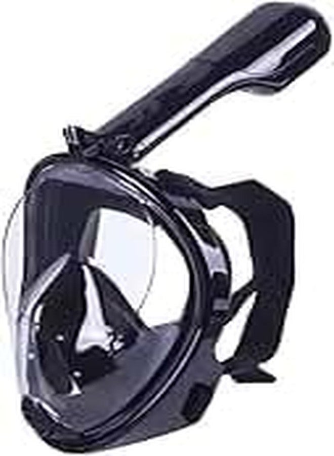 MUGATH Full Face Snorkel Mask, Snorkeling Gear with Camera Mount,180° Panoramic Diving Mask with Waterproof Case,Snorkeling Set for Kids and Adults (Black L/XL) - Image 1