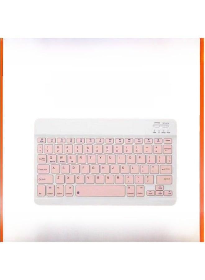 Mini Wireless Bluetooth Keyboard 030 Silent Charging Suitable For Computer Mobile Tablet Notebook Mouse Set-Color:7 Inch Single Keyboard-Product Type:Mist Blue - Image 2