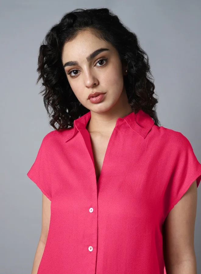 HIGH STAR Women Pink Shirt
