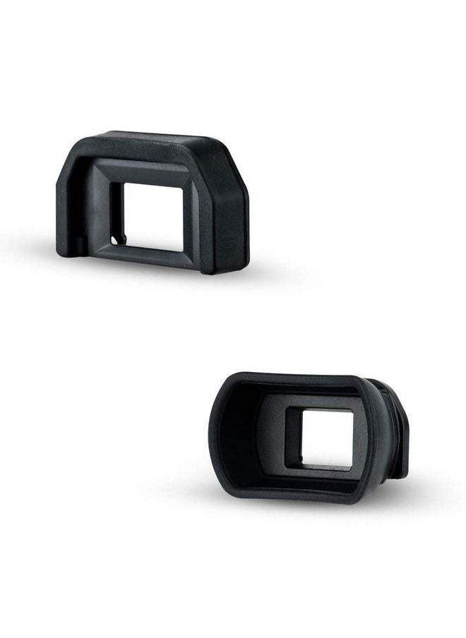 JJC - 2 Types Viewfinder Eyecup Eyepiece For Canon Rebel 2000D 4000D Sl3 Sl2 T8I T7 T7I T6 T6I T5 T5I T4I T3I T2I T1I Soft Long Design + Orignal Eyeshape Replaces Canon Ef Eye Cup - Image 1