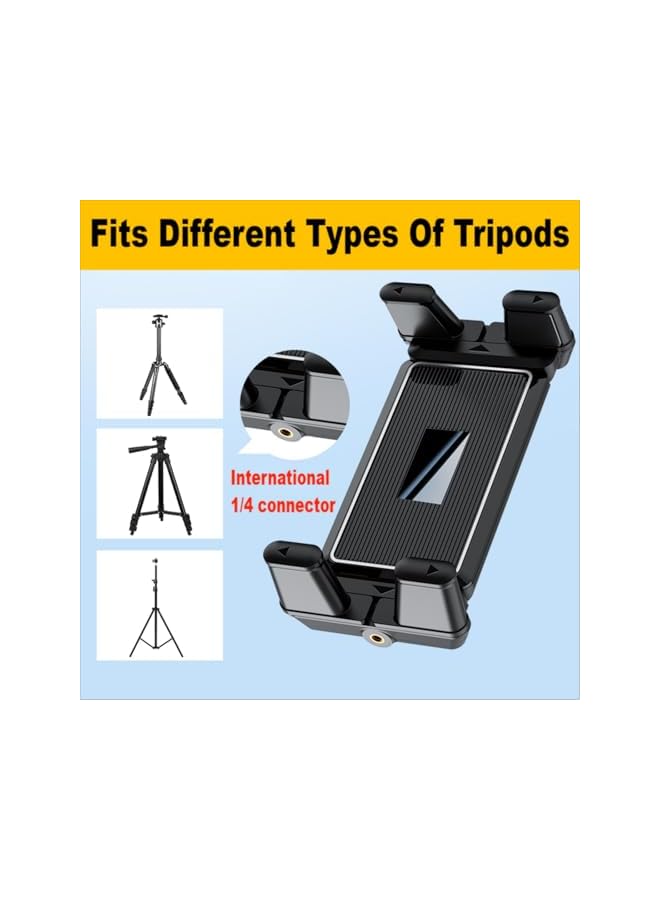 S-TOP Air Vent Phone Holder for Car, Black, No Wobble Vent Phone Holder, Extra Wide Non Slip Grip for Thick Cases Heavy Duty Phone Holder for Bumpy Road 360° Rotating Clip for 4.7-12.9", 1Pcs - Image 3