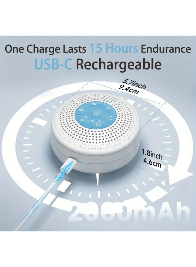 Blue White Noise Sound Machine For Yoga Meditation Sleep Calming Audio Player - Image 2