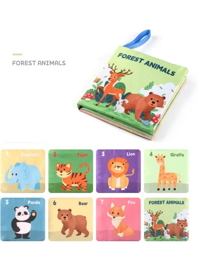 Sprinters 6 Pack Soft Baby Cloth Books Crinkle Books Friction with Rustling Sound Infants & Toddler Early Learning Educational Toy Gift for Children Boys Girls Uni  - Image 2