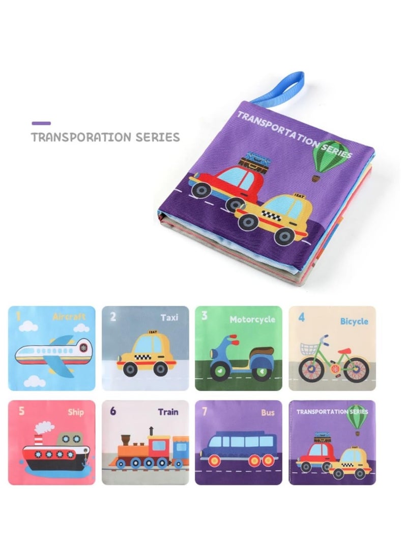 Sprinters 6 Pack Soft Baby Cloth Books Crinkle Books Friction with Rustling Sound Infants & Toddler Early Learning Educational Toy Gift for Children Boys Girls Uni  - Image 3
