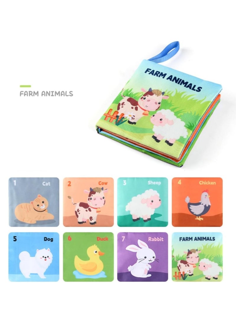 Sprinters 6 Pack Soft Baby Cloth Books Crinkle Books Friction with Rustling Sound Infants & Toddler Early Learning Educational Toy Gift for Children Boys Girls Uni  - Image 4