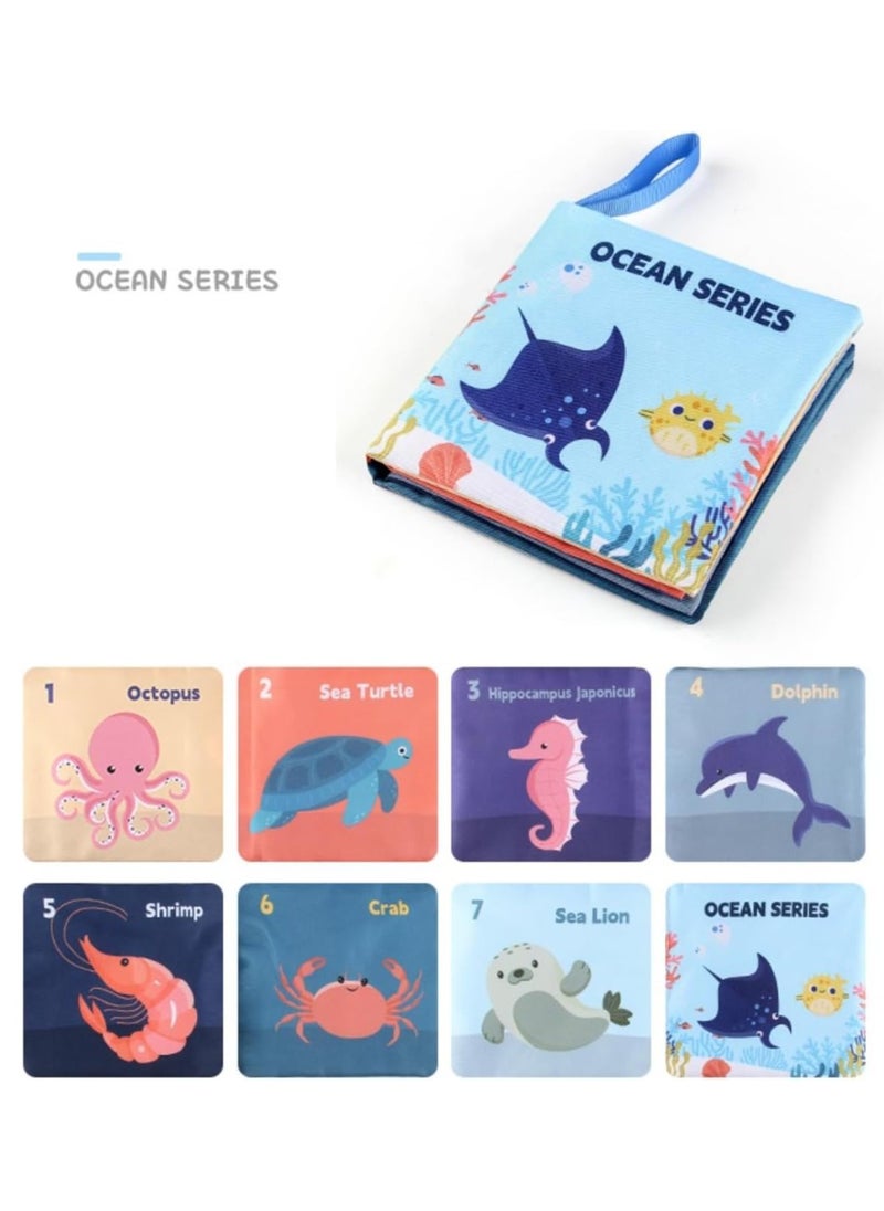 Sprinters 6 Pack Soft Baby Cloth Books Crinkle Books Friction with Rustling Sound Infants & Toddler Early Learning Educational Toy Gift for Children Boys Girls Uni  - Image 5