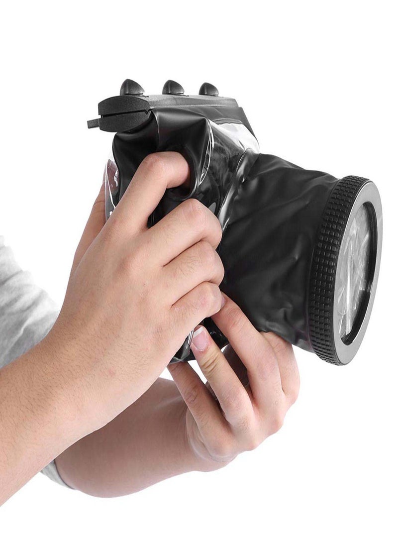 Underwater Waterproof Dving Case Bag 20M for Nikon DSLR Cameras Black - Image 3