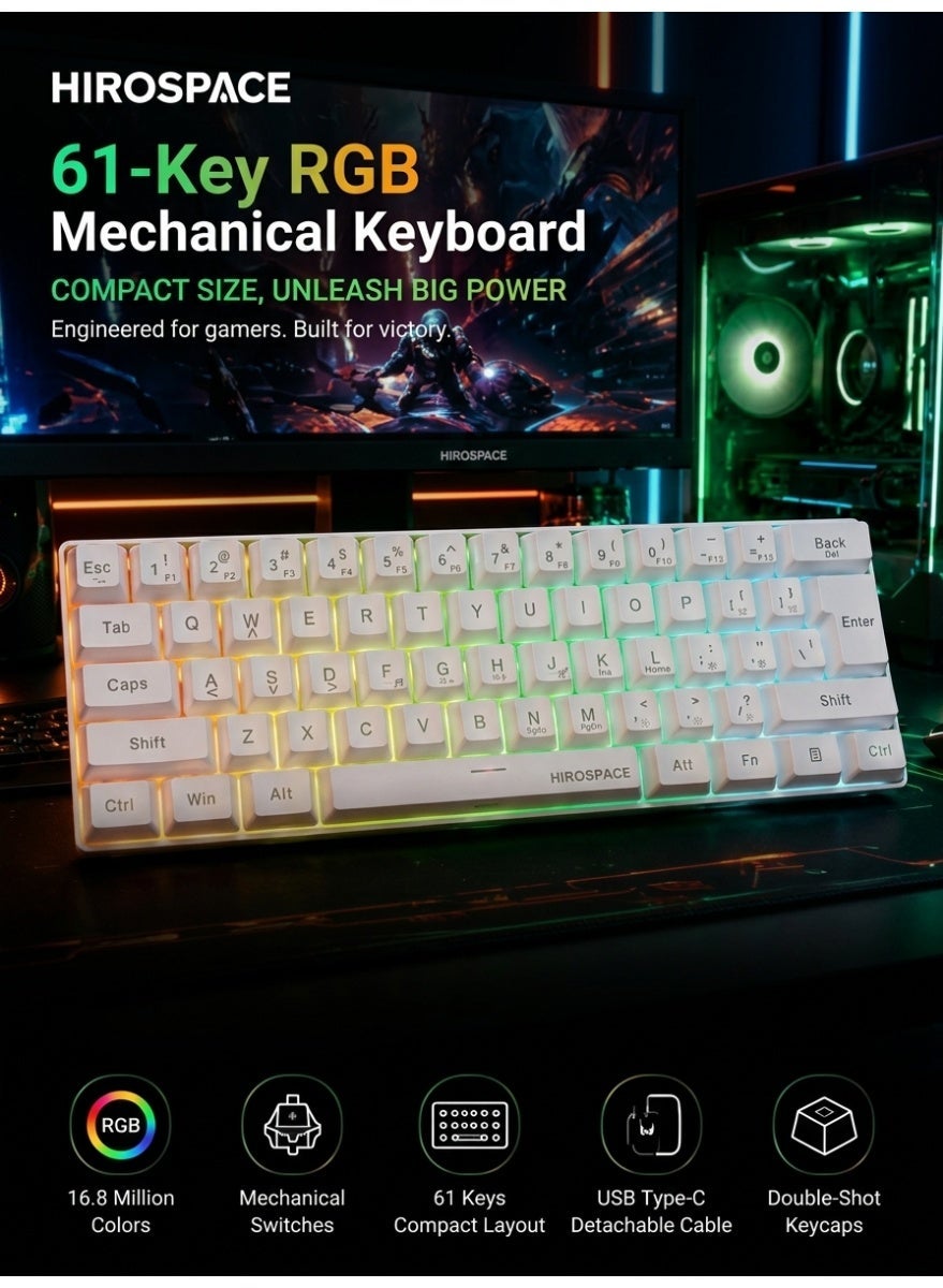 hirospace Hirospace 60 Wired Membrane Keyboard Z0D0545522E9EA4A52673Z