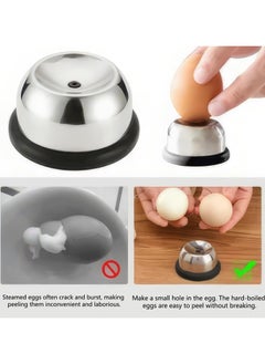 GNAFOTU Egg Opener, Egg Hole Puncher, Egg Piercer, Egg Picker, Egg Opener Tool,Boiled Eggs Piercer, Stainless Egg Piercer, Egg Shells Pinhole Beater, for Raw/Soft/Hard Boiled Eggs  - Image 2