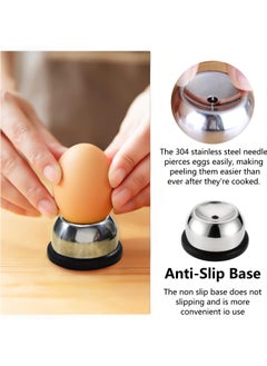 GNAFOTU Egg Opener, Egg Hole Puncher, Egg Piercer, Egg Picker, Egg Opener Tool,Boiled Eggs Piercer, Stainless Egg Piercer, Egg Shells Pinhole Beater, for Raw/Soft/Hard Boiled Eggs  - Image 3