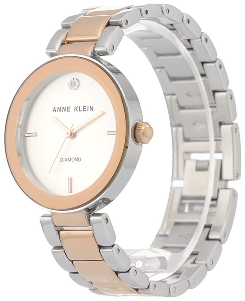 Anne Klein Women's Genuine Diamond Dial Bracelet Watch - Image 3