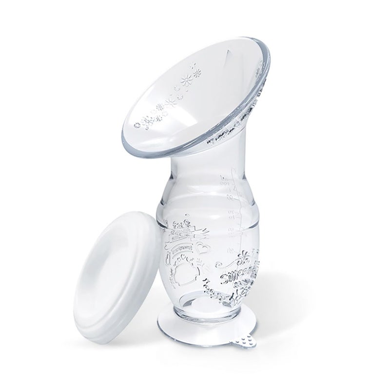 Cmbear Manual Breast Pump,4oz 100ml Food Grade Silicone,Soft and Comfortable Breast Milk Collection, Nusring Care for Breast Feeding Mom… - Image 1
