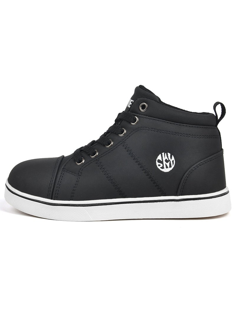 Sky View Sky View Boys Girls High-Top Sporty Stylish Athletic Fashion Sneakers for Walking Running & Streetstyle for Toddlers/Little Kids  - Image 3