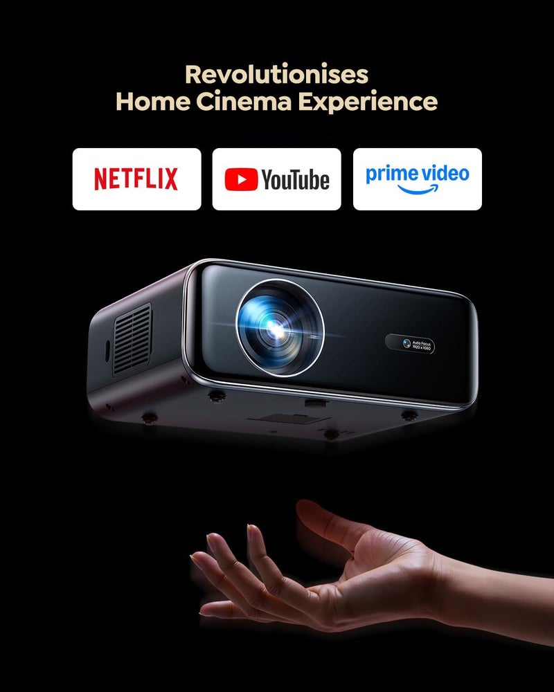 WiMiUS P62 Pro Smart Outdoor Projector with 4K Support, WiFi, Bluetooth, and Dolby Audio - Image 2