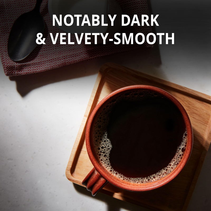 Folgers قهوة فولجرز بلاك سيلك داكنة التحميص، 9.6 أونصة (عبوة من 6) - Image 2