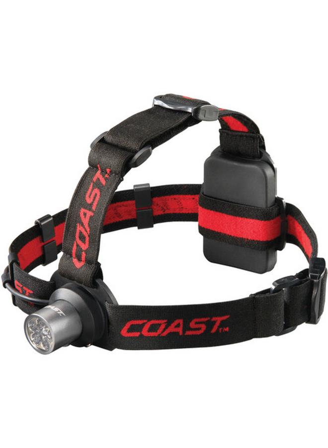 Coast HL5 175 Lumen LED Headlamp with Hardhat Compatibility Black and Red TT7041CP - Image 2