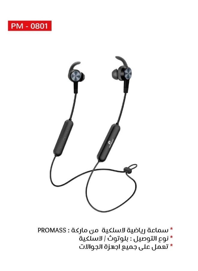 بروماس سماعات اذن بلوتوث رياضية خفيفة الوزن من Promass مفتوحة الاذن مع ميكروفون، سماعات اذن لاسلكية مقاومة للماء والعرق للجري وركوب الدراجات والقيادة والتمارين الرياضية متوافقة مع جميع الجوالات مثل ايفون جالكسي هواوي وغيرها - Image 2