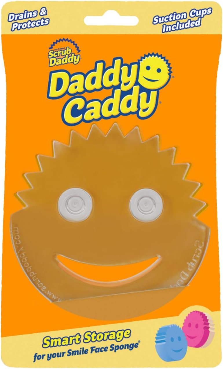 Scrub Daddy Caddy Dish Sponge Holder & Cleaner Organiser - Quick Dry Kitchen & Bathroom Accessory, Under Sink Sponge Holder - Image 1