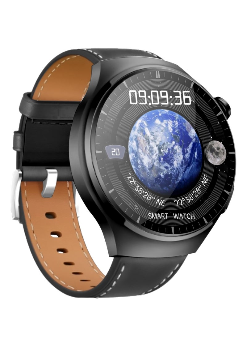 Hommtel - WATCH 4 Pro Formal Edition Black – The Ultimate Smartwatch with 1.62'' AMOLED Display, 2 Extra Straps for Style, Performance, and Everyday Adventure - Image 1