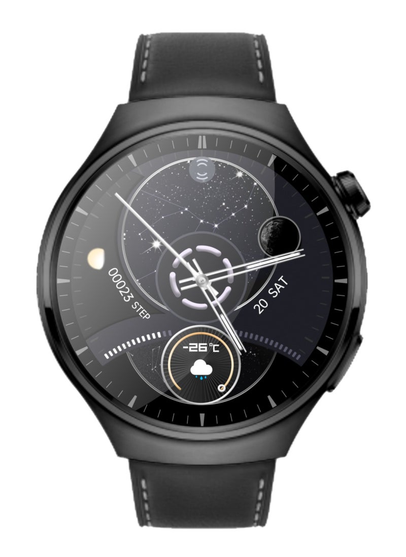 Hommtel - WATCH 4 Pro Formal Edition Black – The Ultimate Smartwatch with 1.62'' AMOLED Display, 2 Extra Straps for Style, Performance, and Everyday Adventure - Image 1