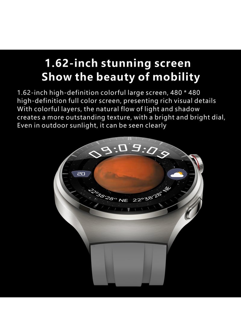 Hommtel - WATCH 4 Pro Formal Edition Black – The Ultimate Smartwatch with 1.62'' AMOLED Display, 2 Extra Straps for Style, Performance, and Everyday Adventure - Image 1