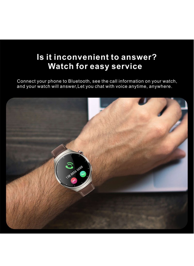 Hommtel - WATCH 4 Pro Formal Edition Black – The Ultimate Smartwatch with 1.62'' AMOLED Display, 2 Extra Straps for Style, Performance, and Everyday Adventure - Image 1
