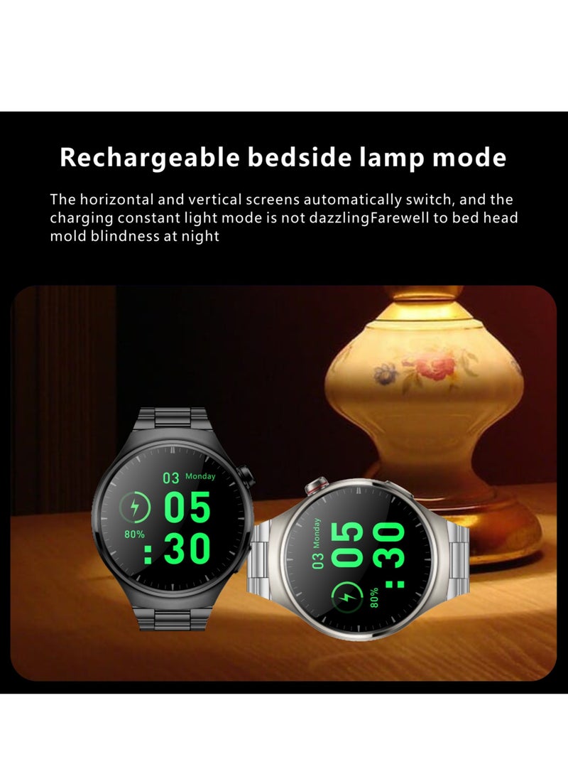 Hommtel - WATCH 4 Pro Formal Edition Black – The Ultimate Smartwatch with 1.62'' AMOLED Display, 2 Extra Straps for Style, Performance, and Everyday Adventure - Image 1